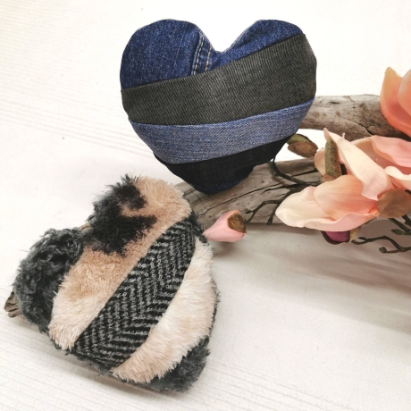 Herz Kissen ITH Stickdatei Patchwork 8 Größen stickdirwas