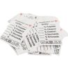 25 Textiletiketten Universal - Handarbeit mit Herz -