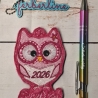Ferberline Stickdatei Set Schuleule 2026   7x10cm