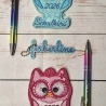 Ferberline Stickdatei Set Schuleule 2026   7x10cm
