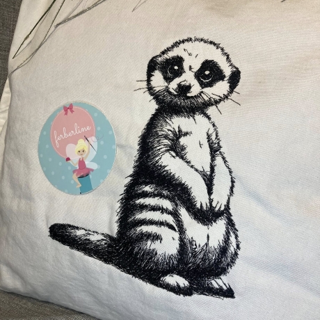 Ferberline Stickdatei Scribble Erdmännchen Carlo ab 9x10