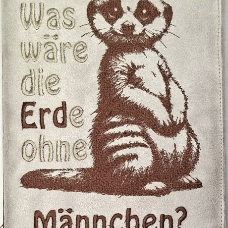 Ferberline Stickdatei Scribble Erdmännchen Carlo ab 9x10