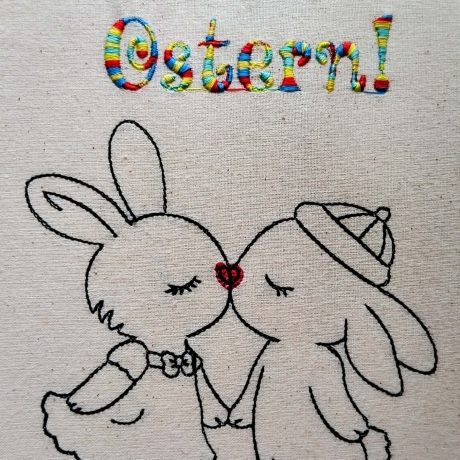 FREEBIE  Paar  -  Stickdatei bei Michis Textilatelier