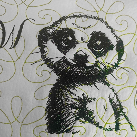 Ferberline Stickdatei Scribble Erdmännchen Carlo ab 9x10