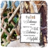 Holzschild-Shabby Zuhause..