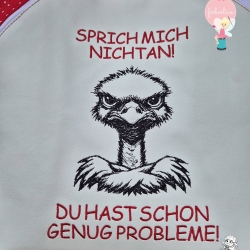 Ferberline Stickdatei Scribble Meckervogel ab 9x10