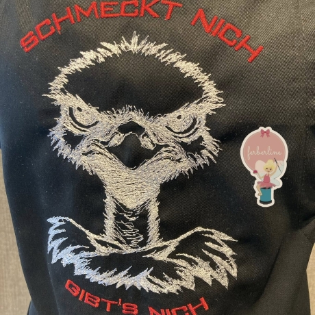 Ferberline Stickdatei Scribble Meckervogel ab 9x10