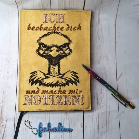 Ferberline Stickdatei Scribble Meckervogel ab 9x10