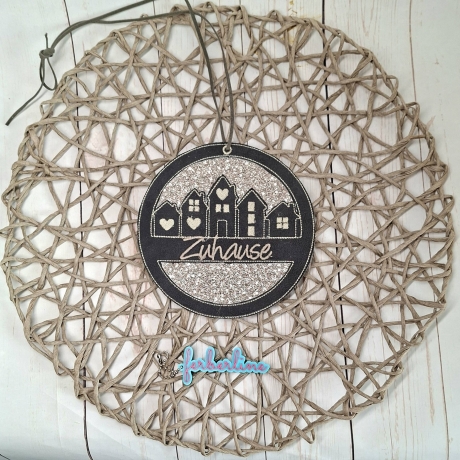 Ferberline Stickdatei Häuserkränze ab 13x13cm