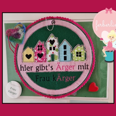 Ferberline Stickdatei Häuserkränze ab 13x13cm