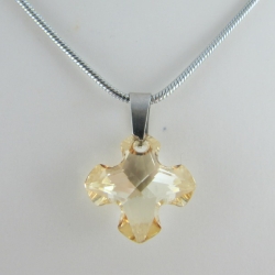 Kette Griechisches Kreuz Crystal Golden Shadow (644)