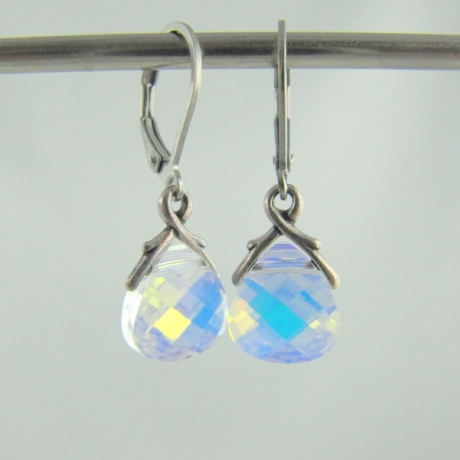 Ohrringe Briolette Crystal AB (644)