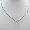 Kette Edelstahl mit Anhänger Infinity Crystal (644)