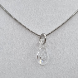 Kette Edelstahl mit Anhänger Infinity Crystal (644)