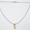 Kette Edelstahl mit Anhänger Infinity Crystal Golden Shadow (644)