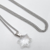 Kette Edelstahl mit Anhänger Edelweiss Crystal (644)