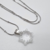 Kette Edelstahl mit Anhänger Edelweiss Crystal (644)