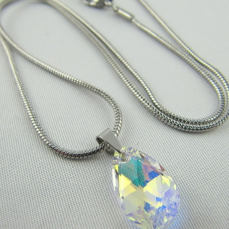 Kette Tropfen Crystal AB (644)