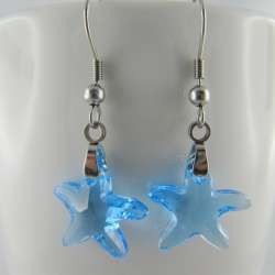 Ohrringe Starfish Aquamarine Hellblau (644)