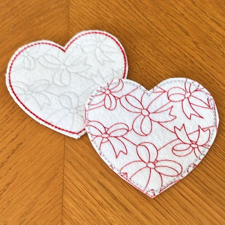 Quickie Herz Stickdatei Doodle Appli Deko stickdirwas