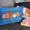 Verrückte Hühner -  Stickdatei bei Michis Textilatelier