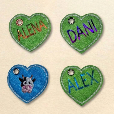 Quickie Herz Stickdatei Doodle Appli Deko stickdirwas