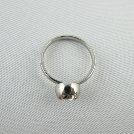 Ring Wechselring Edelstahl Kristalle Gr. 19