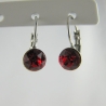 Ohrringe Brisur Kristalle Rot Light Siam (651)