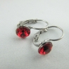 Ohrringe Brisur Kristalle Rot Light Siam (651)