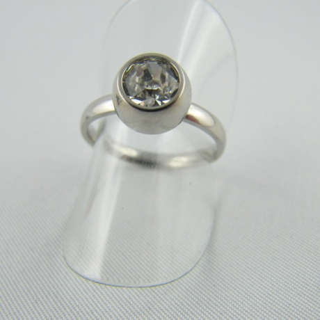 Ring Wechselring Edelstahl Kristalle Gr. 17,5