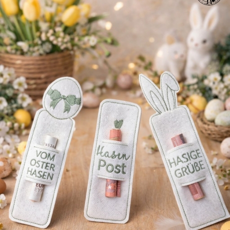 Geschenksticks - 3 Teilig - Stickdatei bei Michis Textilatelier