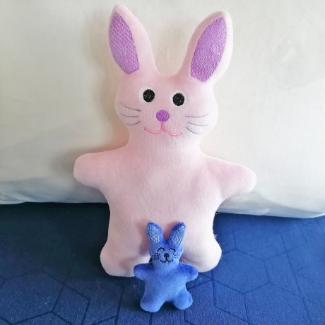 Hasenkissen Stickdatei 12x ITH Hase als Kissen Deko stickdirwas