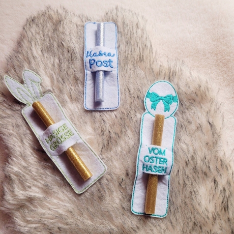 Geschenksticks - 3 Teilig - Stickdatei bei Michis Textilatelier