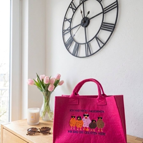 Verrückte Hühner -  Stickdatei bei Michis Textilatelier