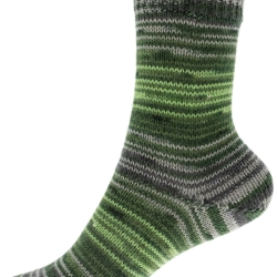 Fortissima color Linienspiel, 4-fädige Sockenwolle, Fb. 657 grün