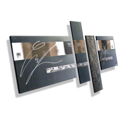 MK1 Art Bild Leinwand Abstrakt Kunst Malerei Acrylbild braun