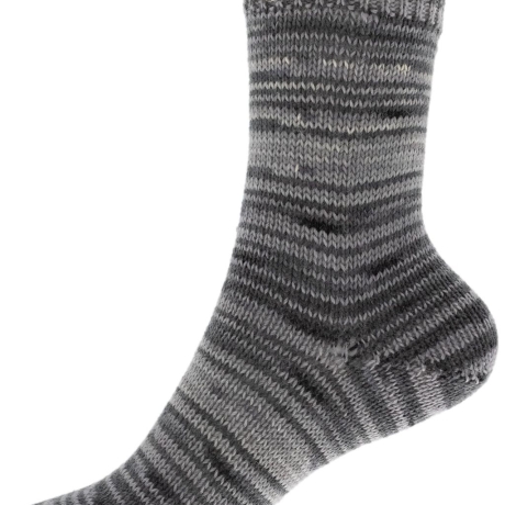 Fortissima color Linienspiel, 4-fädige Sockenwolle, Fb. 660 grau