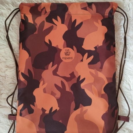 Hasen-Camouflage Rucksack – in Brauntönen