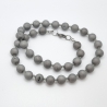 Kette Drusen - Achat Perlen Silber (669)