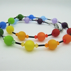 Kette Bunt Regenbogen Polaris Perlen (671)