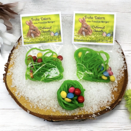 Lustiges Ostergeschenk: Osternest Bausatz zum naschen/ Ostern