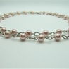 Kette Muschelkernperlen Rose (676)