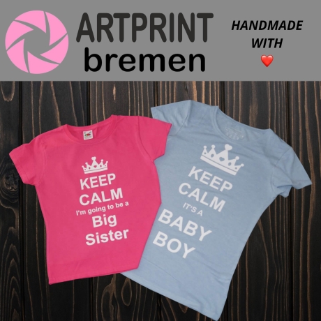 Kinder-T-Shirt bedruckt mit Name / Text (kurzarm) - ideal für