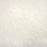 Stoff Spitze Spitzenstoff Blumenmuster Ranken wollweiß off-white
