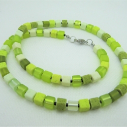 Kette Würfelkette Polariskette Grün (691)