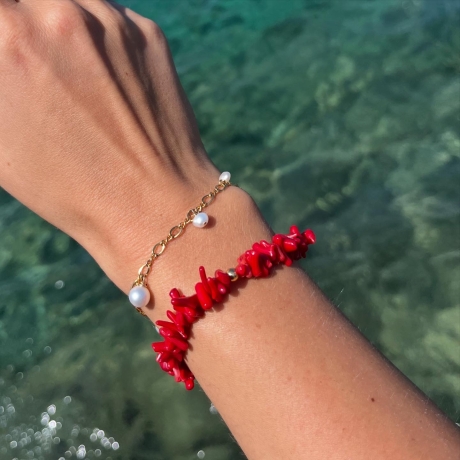 Marigria Jewelry - Perlenarmband „Coral“