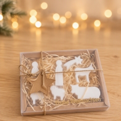 Mini-Krippe,Weihnachtskrippe,Weihnachten,Wichteln,Mitbringsel
