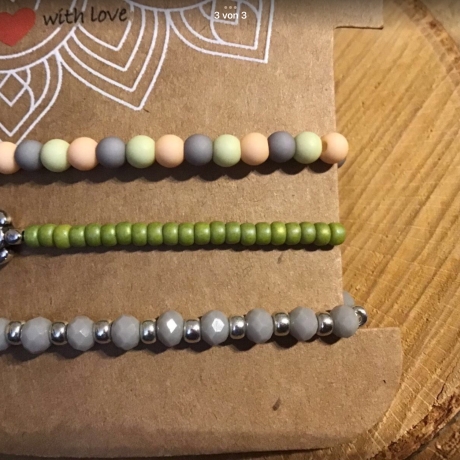 „Schildkröte“ tolles 3 teiliges Armband-Set
