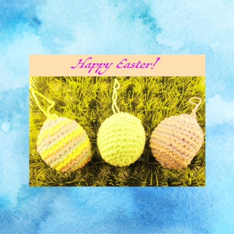 3 Süße Ostereier - Häkelanleitung PDF DE/EN separat