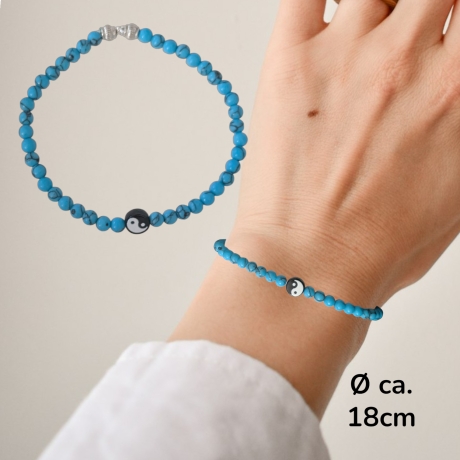 Perlenarmband Türkis